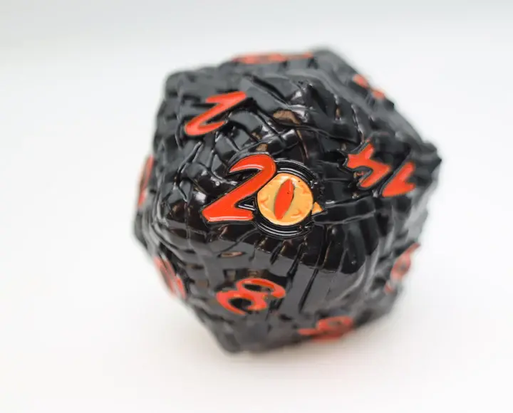 Jumbo Metal D20 - Mummy Wraps - Chinchorro