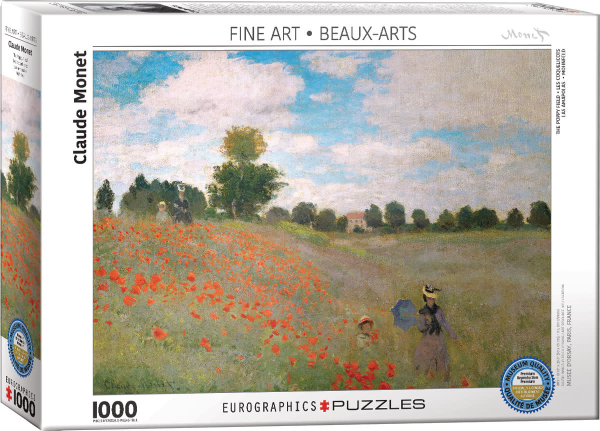 1000 - The Poppy Field (Monet)