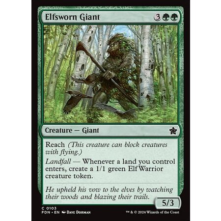 Elfsworn Giant - Foil