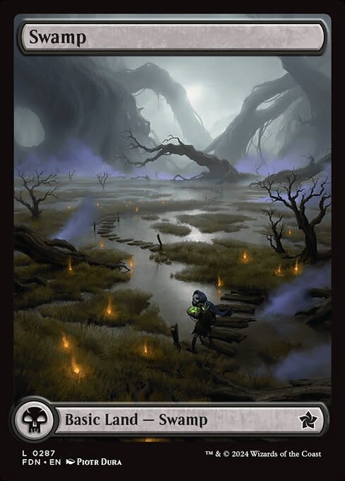 Swamp (287) - Full Art - Foil