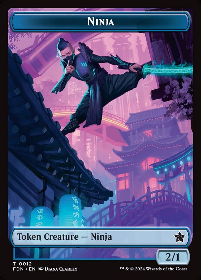 Ninja Token (FDN) - Foil