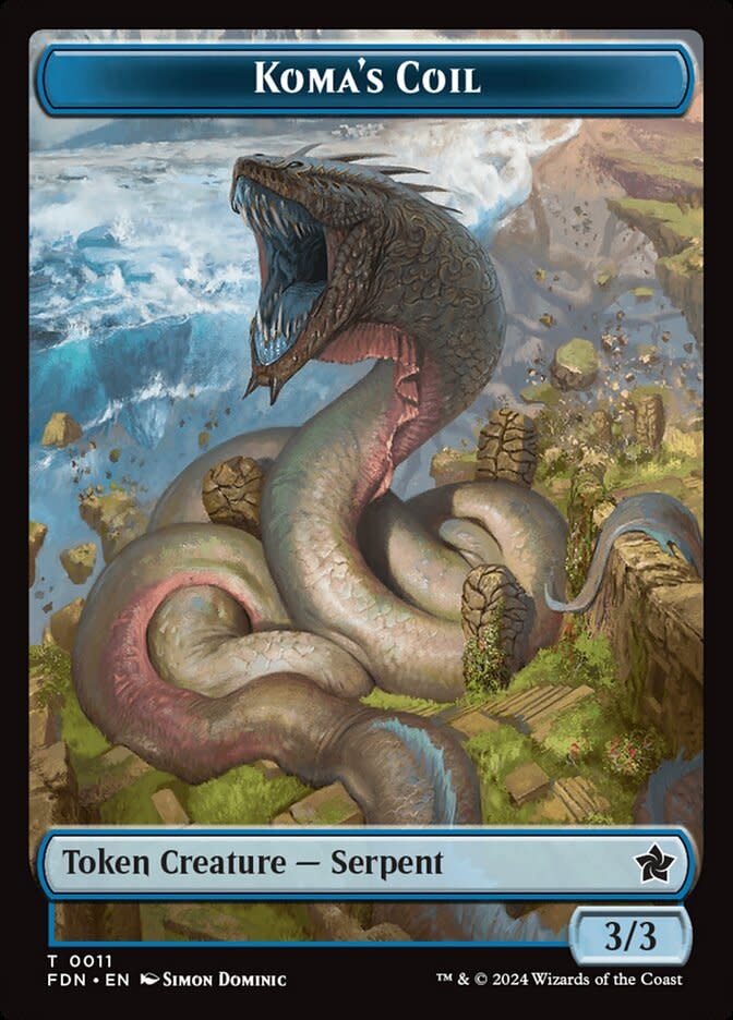 Koma's Coil Token (FDN) - Foil