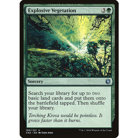 Explosive Vegetation