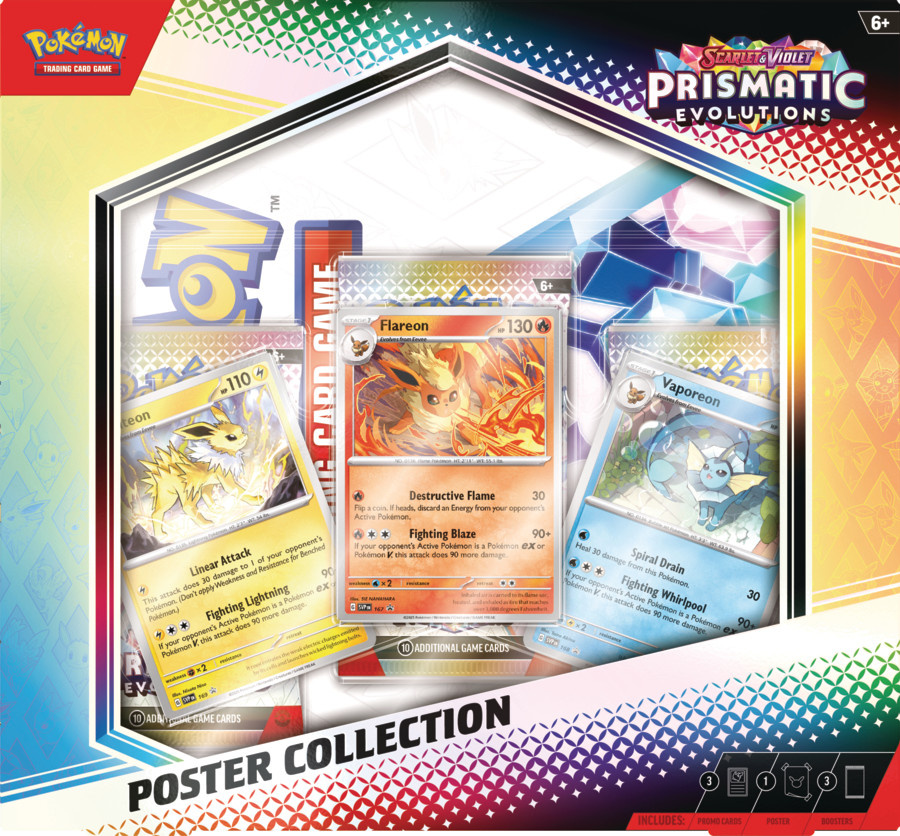 Pokemon Poster Collection Prismatic Evolutions Rain City Games