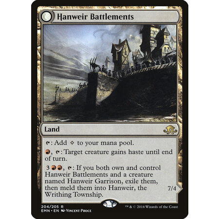 Hanweir Battlements // Hanweir, the Writhing Township