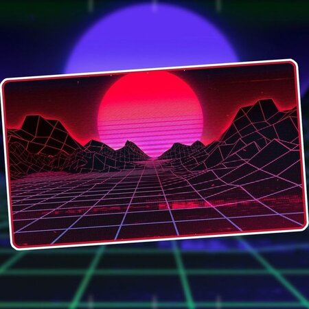 1UP Premium Playmat - Mountain
