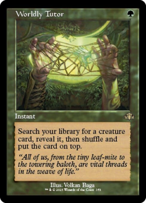 Worldly Tutor - Foil