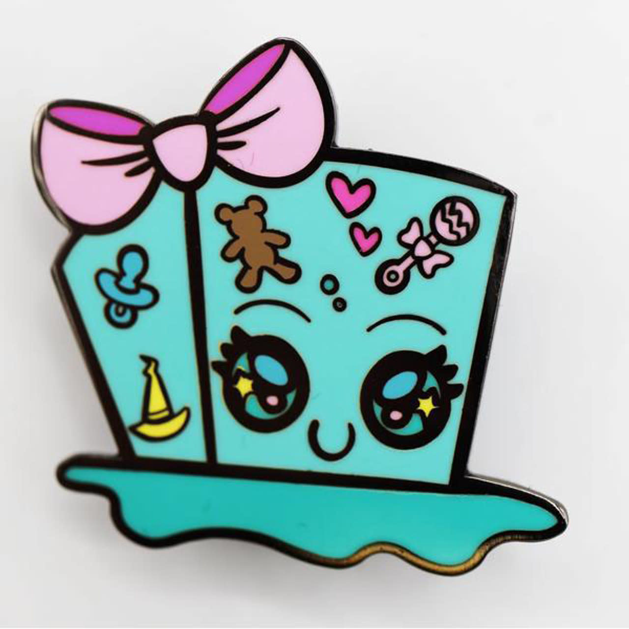 Baby Monster Enamel Pin: Gelly Cube
