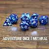 Metal RPG Dice Set - Mithral