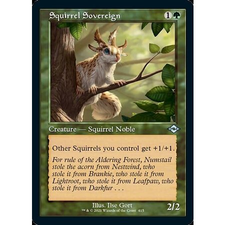 Squirrel Sovereign - Foil-Etched