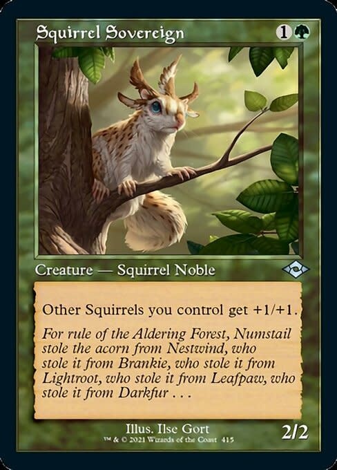 Squirrel Sovereign - Foil-Etched