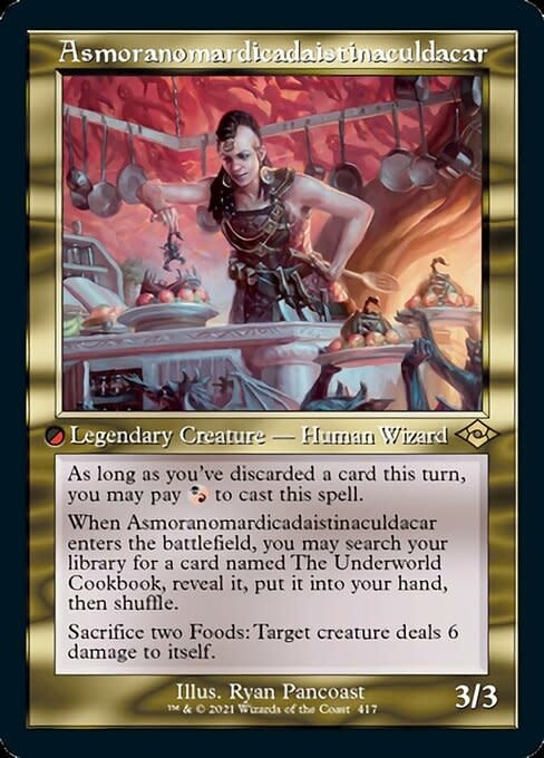 Asmoranomardicadaistinaculdacar - Foil-Etched