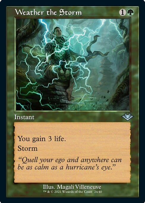 Weather the Storm - Foil-Etched