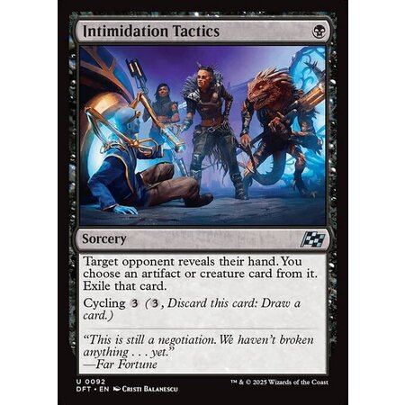 Intimidation Tactics - Foil