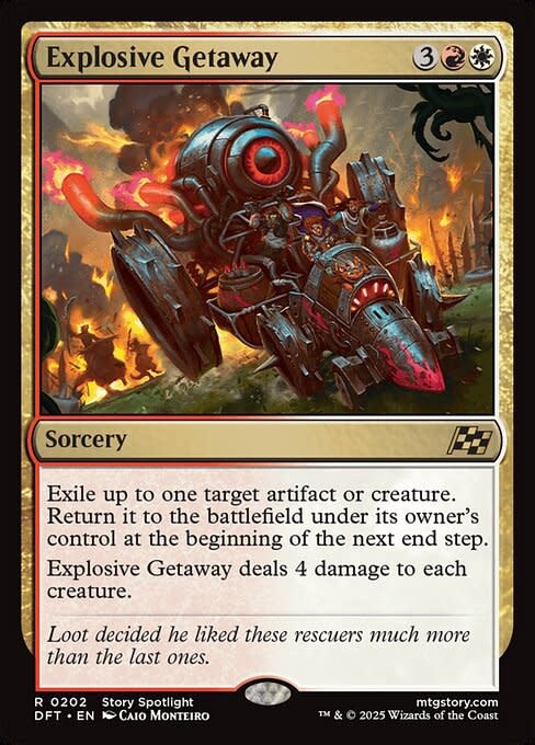 Explosive Getaway - Foil
