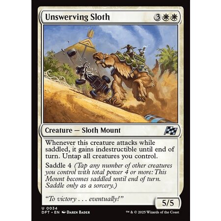 Unswerving Sloth - Foil