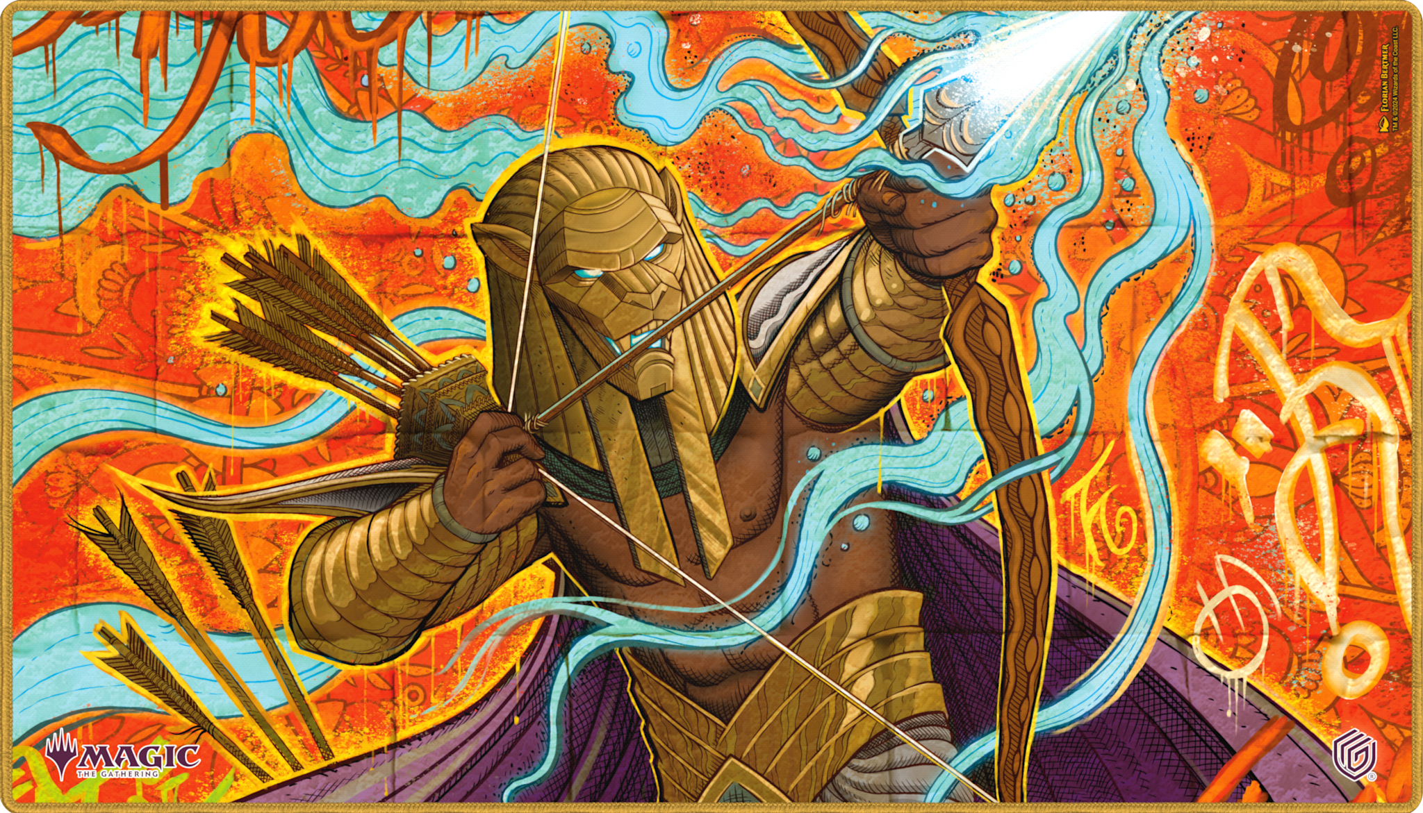 UG Playmat - MTG Aetherdrift - Ketramose, the New Dawn