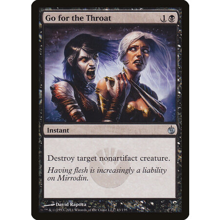 Go for the throat