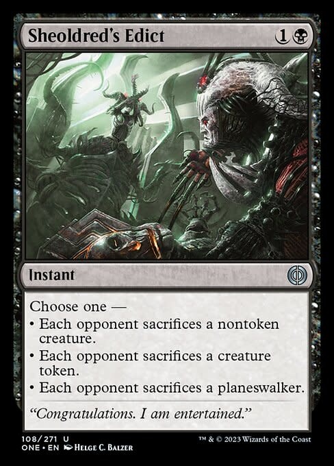 Sheoldred's Edict - Foil