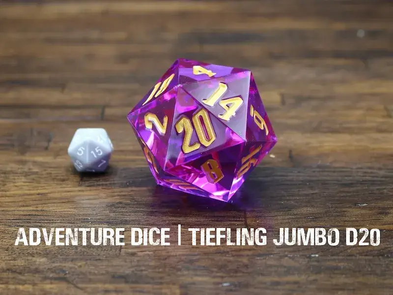 Premium Jumbo D20 - Tiefling