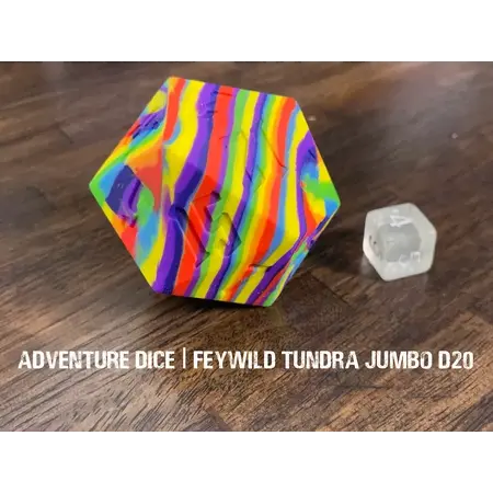 Jumbo Silicone D20 - Feywild Tundra