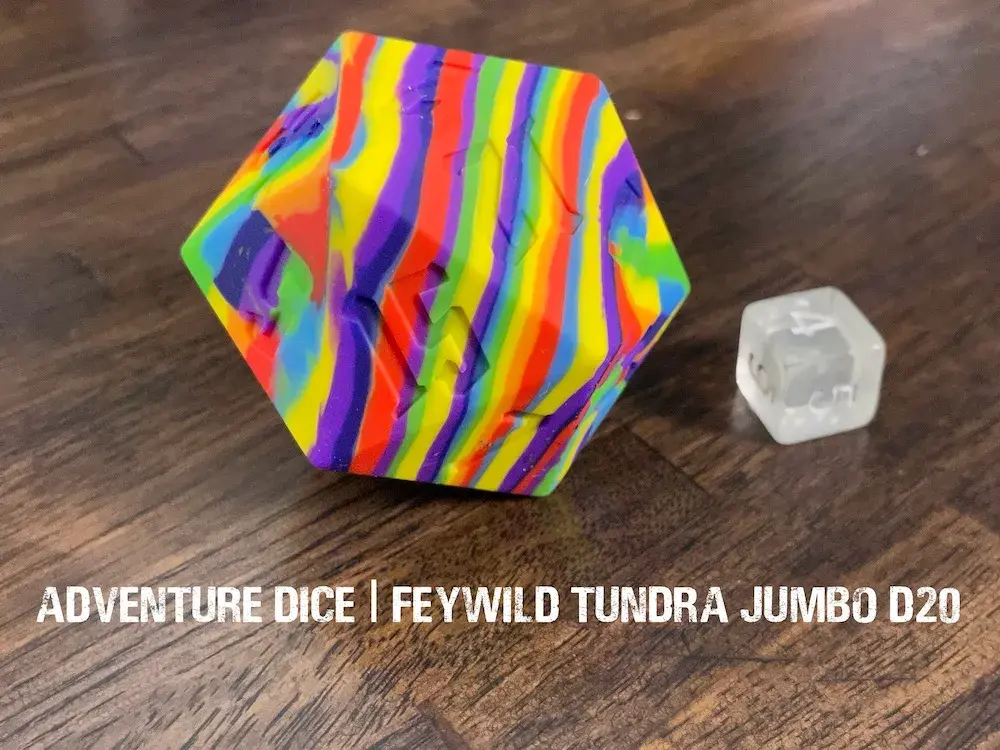 Jumbo Silicone D20 - Feywild Tundra