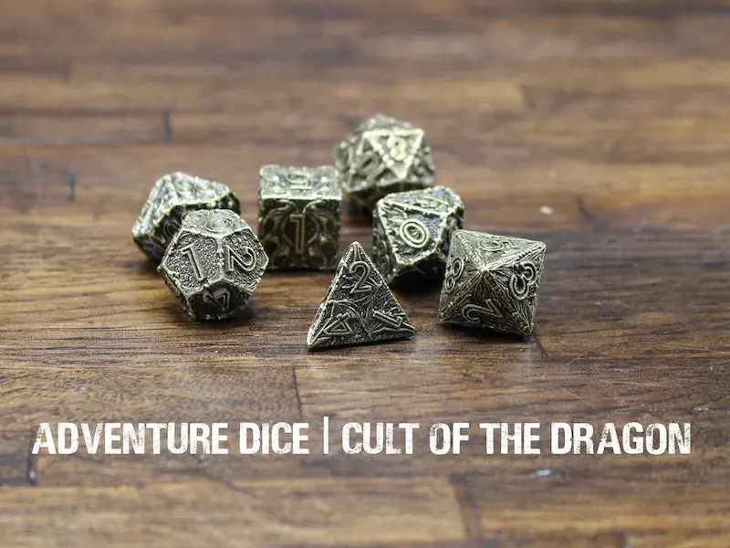 Metal RPG Dice Set - Cult of the Dragon