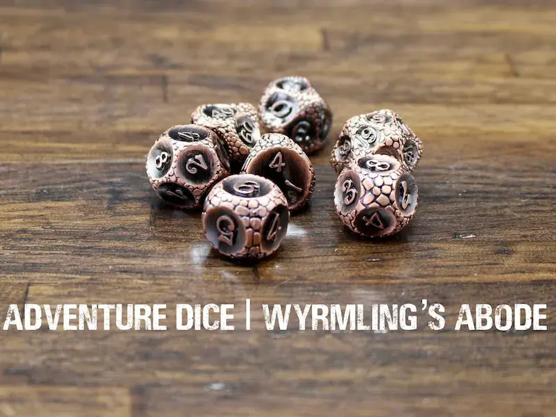 Metal RPG Dice Set - Wyrmling's Abode