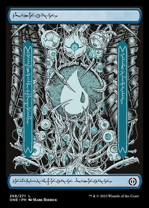 Island (268) - Full Art (Phyrexian) - Foil