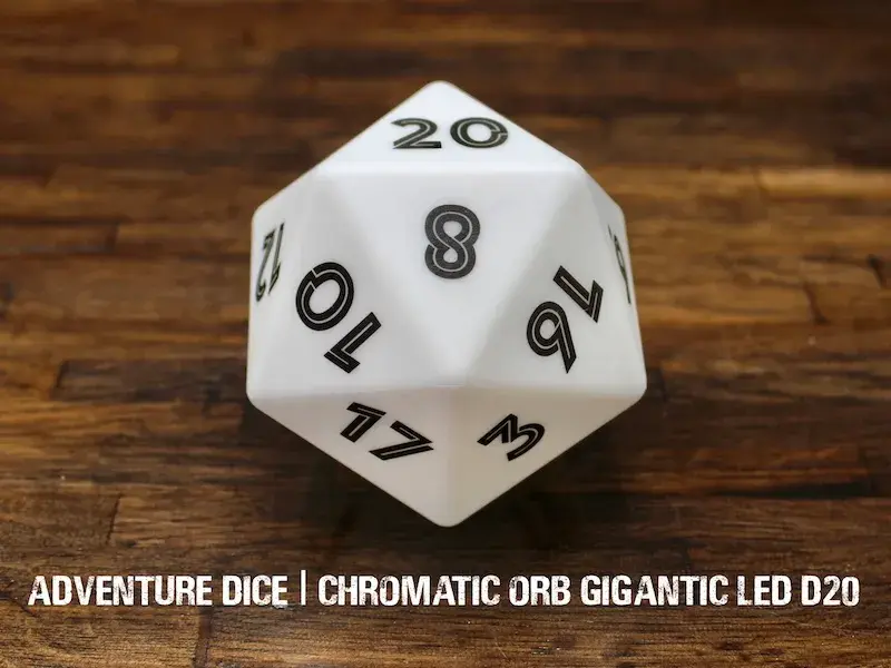 Giant LED D20 - Chromatic Orb