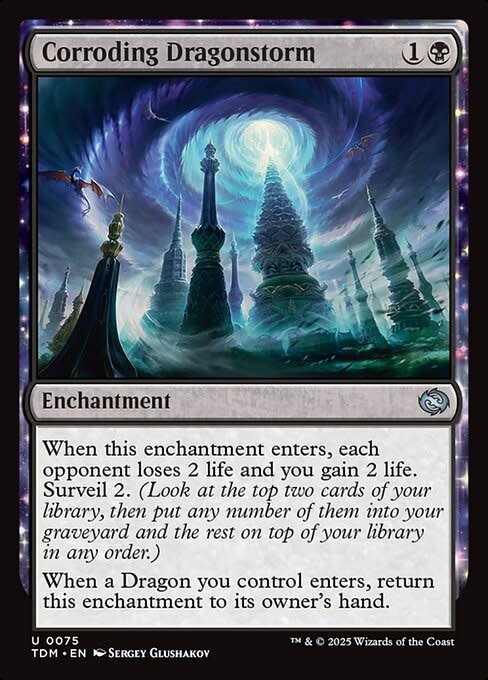Corroding Dragonstorm - Foil