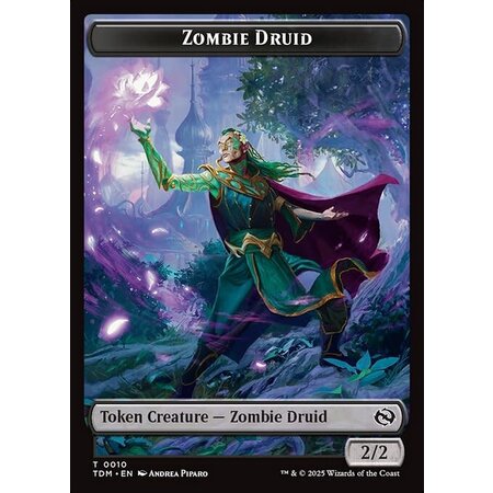 Zombie Druid Token (TDM) -  Foil