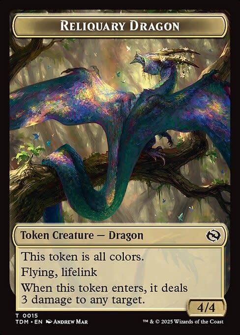 Reliquary Dragon Token (TDM) - Foil