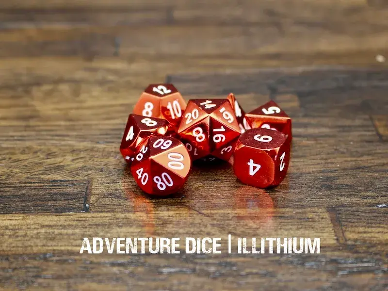 Metal RPG Dice Set - Illithium