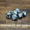 Metal RPG Dice Set - Deep Submerge