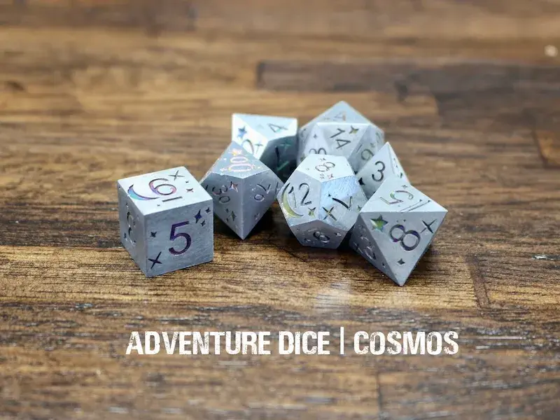 Metal RPG Dice Set - Cosmos