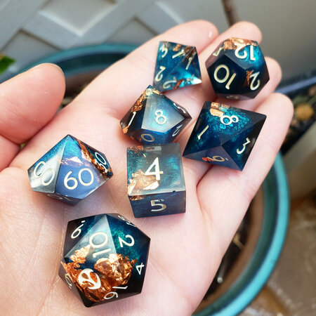 Deep Sea Glimmers - RPG Dice Set