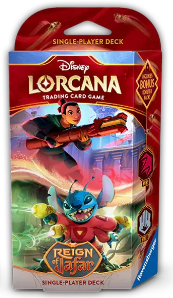 Disney Lorcana Single-Player Deck: Reign of Jafar - Ruby & Steel