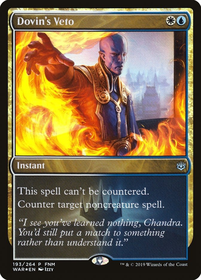 Dovin's Veto - Foil - Game Day Promo (LP)