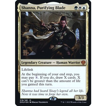 Shanna, Purifying Blade - Foil - Prerelease Promo