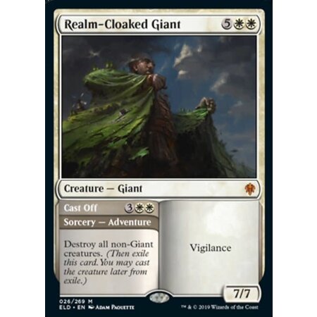 Realm-Cloaked Giant // Cast Off - Foil