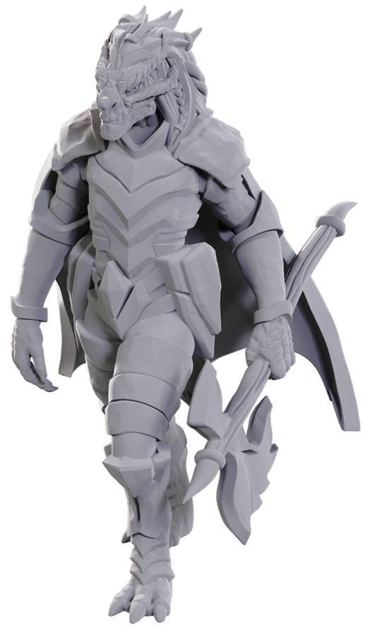 D&D Unpainted Minis - Dragonborn of Tiamat