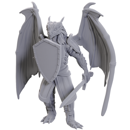 D&D Unpainted Minis - Dragonborn of Bahamut