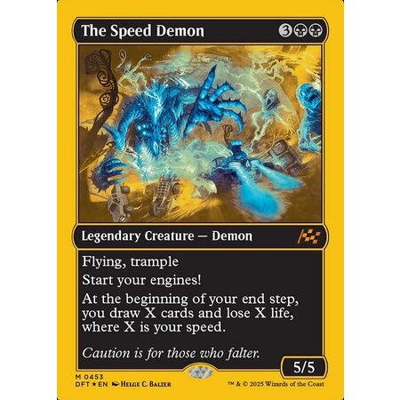 The Speed Demon - First Place Foil