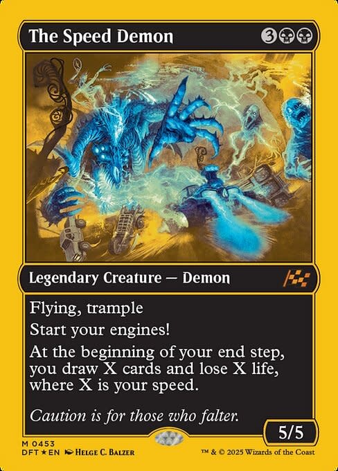 The Speed Demon - First Place Foil