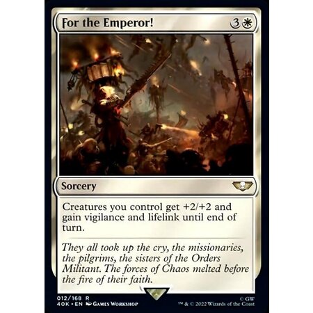 For the Emperor!
