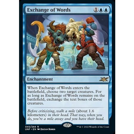 Exchange of Words - Foil