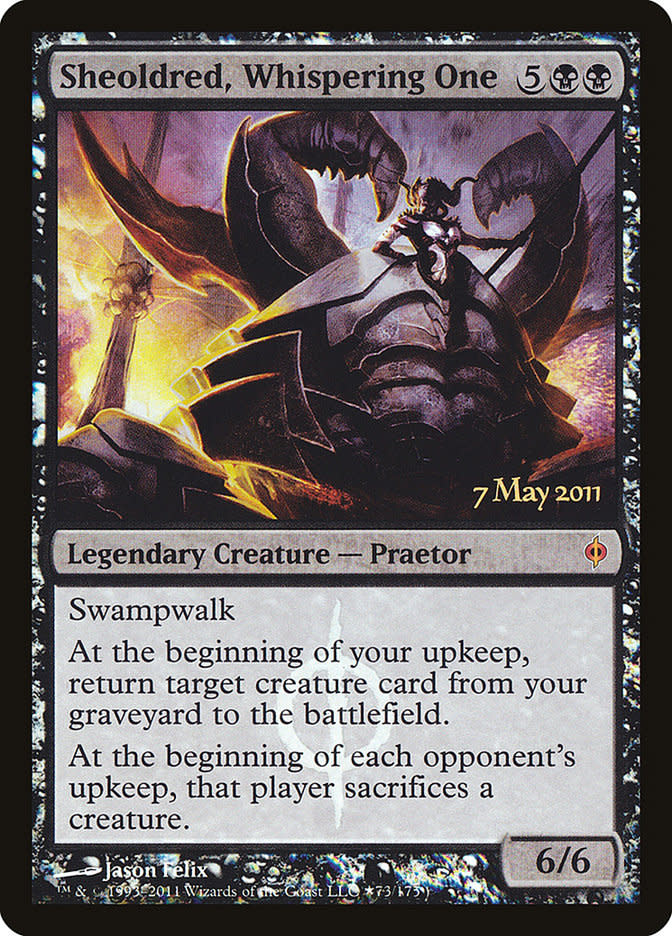 Sheoldred, Whispering One - Prerelease Foil (Spanish)