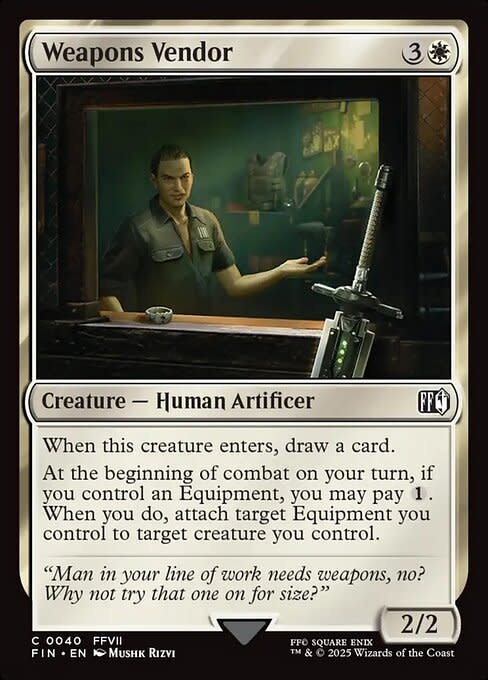 Weapons Vendor - Foil