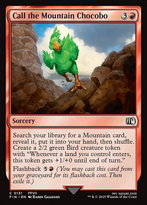 Call the Mountain Chocobo - Foil
